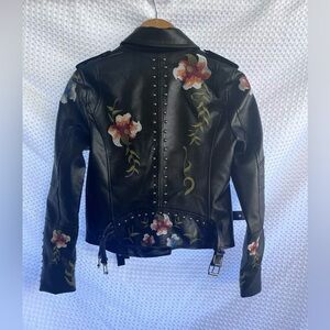 Black Leather Jacket Size small